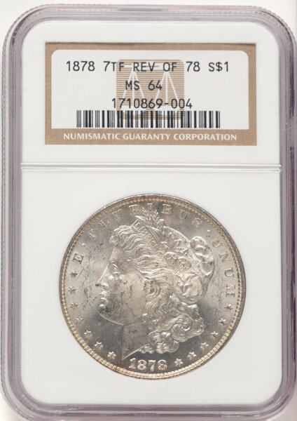 1878 7/8TF $1  Weak, 7/4, Doubled Legs, VAM-33 MS thumbnail 8