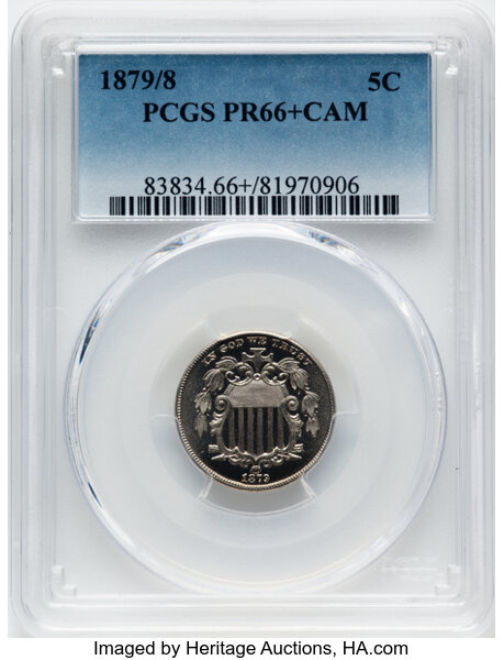 1879/8 5c PR CAM PR66 CAM thumbnail 2
