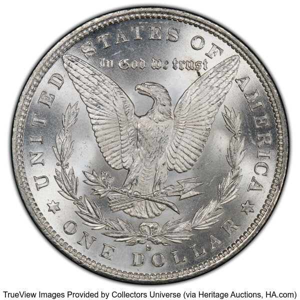 1880/9-S $1  Overdate, VAM-11 MS68 CAC thumbnail 2