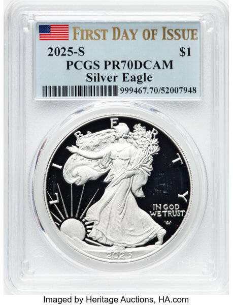 Image for 2025-S $1  Silver Eagle PR DCAM PR64 DCAM
