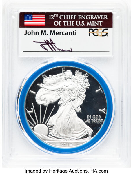 2019-W $1  Silver Eagle PR DCAM PR64 DCAM CAC thumbnail 20