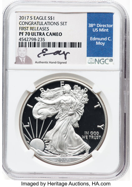 2017-S $1  Silver Eagle PR DCAM PR70 DCAM thumbnail 9