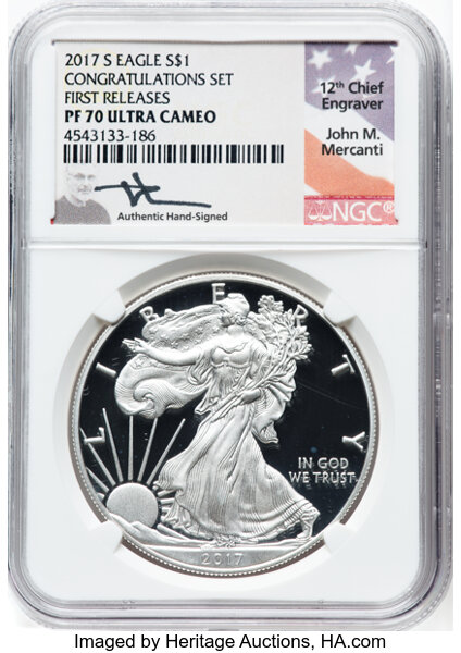 2017-S $1  Silver Eagle PR DCAM PR70 DCAM thumbnail 19