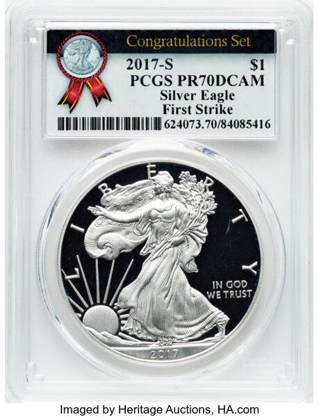 2017-S $1  Silver Eagle PR DCAM PR70 DCAM thumbnail 11