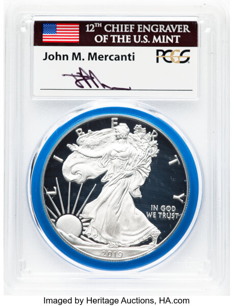 2019-W $1  Silver Eagle PR DCAM PR64 DCAM CAC thumbnail 22