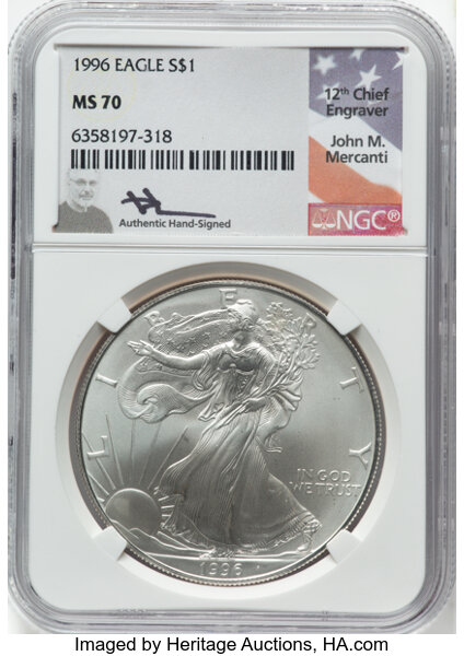 1996 $1  Silver Eagle MS thumbnail 21