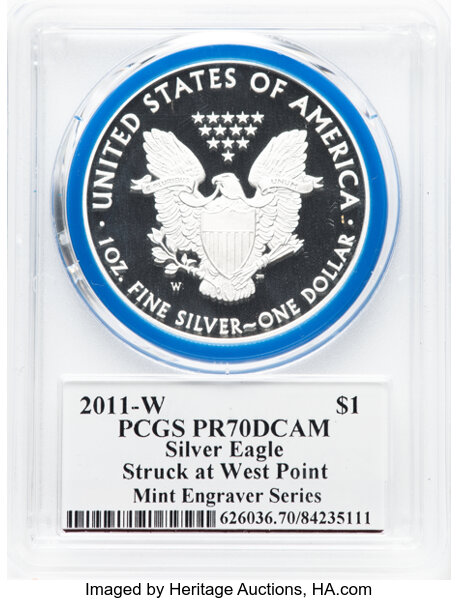 2011-W $1  Silver Eagle, 25th Anniversary PR DCAM PR70 DCAM thumbnail 20