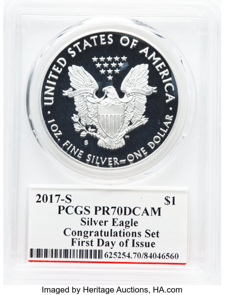 2017-S $1  Silver Eagle PR DCAM PR70 DCAM thumbnail 14