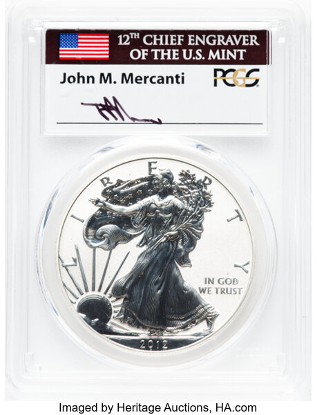 2012-S $1  Silver Eagle, Reverse Proof PR70 thumbnail 13