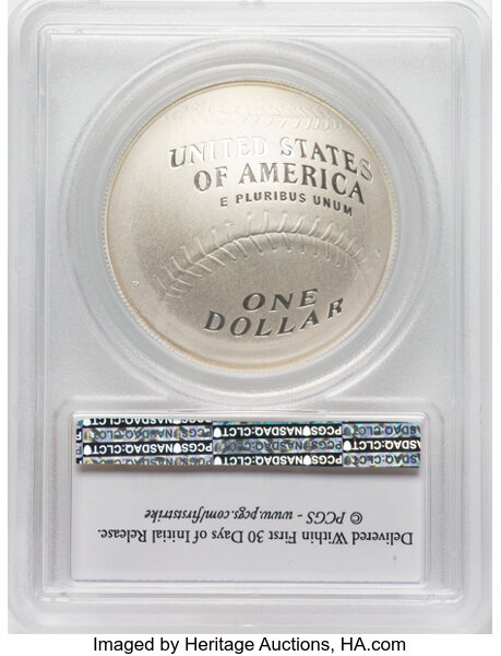 2014-P S$1 Baseball Hall of Fame PR DCAM PR70 DCAM thumbnail 8