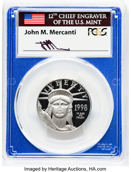 1998-W P$50  Platinum Eagle PR DCAM PR70 DCAM thumbnail 5