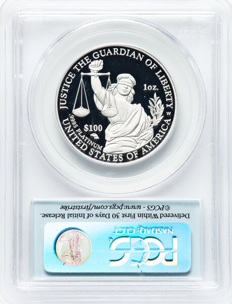 2010-W P$100  Platinum Eagle PR DCAM PR65 DCAM thumbnail 4