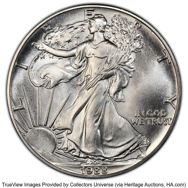 1988 $1  Silver Eagle MS thumbnail 14