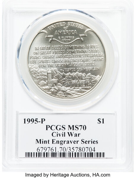 1995-P S$1 Civil War Battlefield Preservation MS thumbnail 19