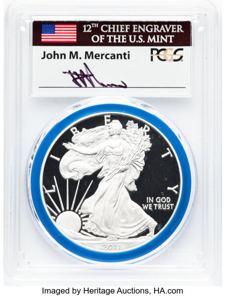 2011-W $1  Silver Eagle, 25th Anniversary PR DCAM PR70 DCAM thumbnail 19