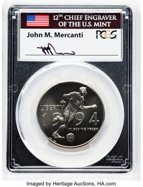 1994-D 50c World Cup Tournament MS70 thumbnail 3