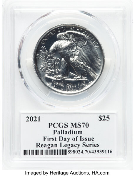 2021-(P) $25  Palladium Eagle MS68 thumbnail 6