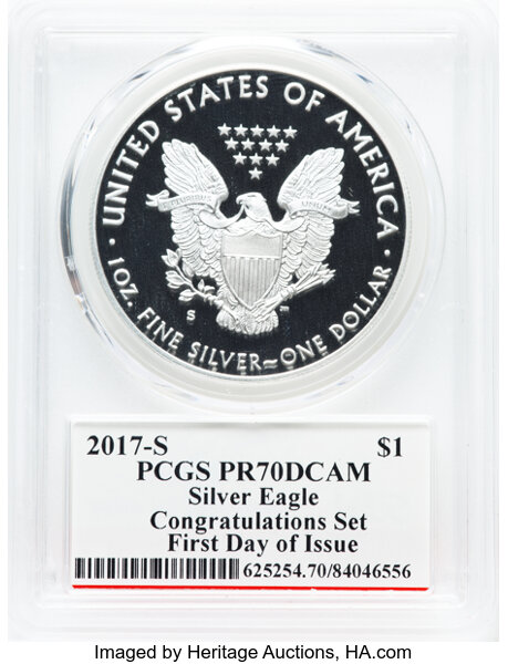 2017-S $1  Silver Eagle PR DCAM PR70 DCAM thumbnail 24
