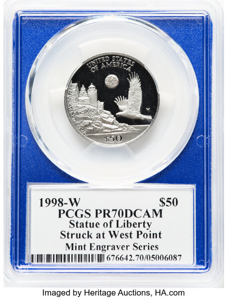 1998-W P$50  Platinum Eagle PR DCAM PR70 DCAM thumbnail 6
