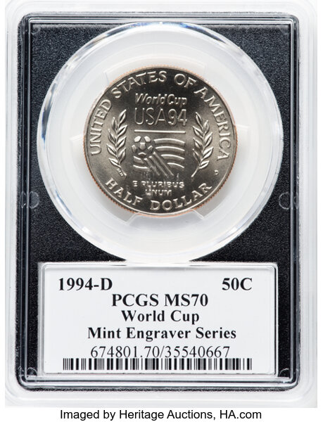1994-D 50c World Cup Tournament MS70 thumbnail 4