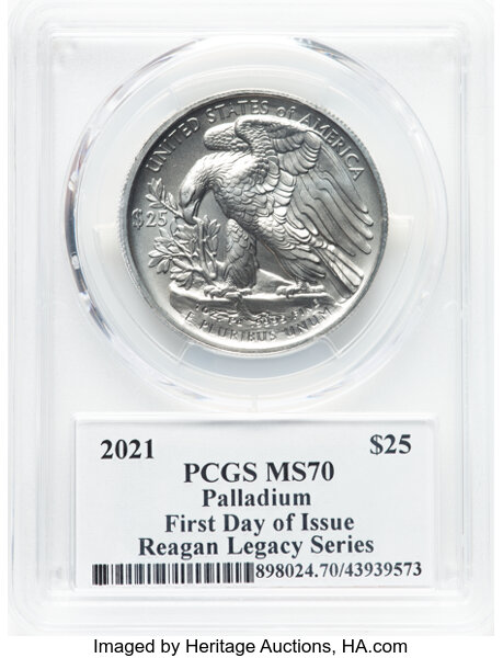 2021-(P) $25  Palladium Eagle MS68 thumbnail 4