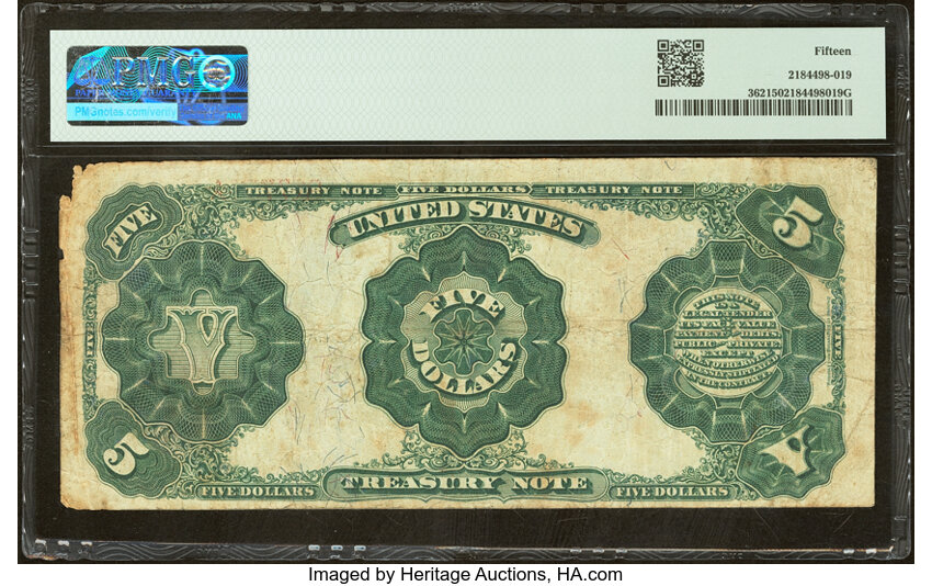 1891 $5  (Fr. 362) thumbnail 11