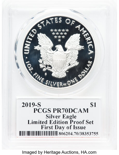2019-S $1  Silver Eagle PR DCAM PR66 DCAM thumbnail 22