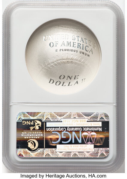 2014-P S$1 Baseball Hall of Fame PR DCAM PR70 DCAM thumbnail 4