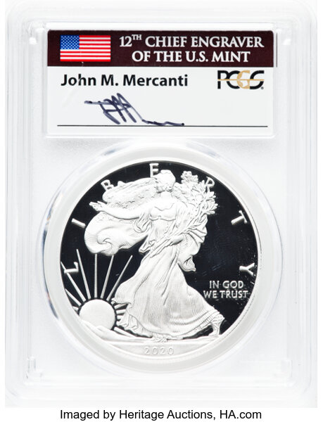 2020-W $1  Silver Eagle PR DCAM OGP thumbnail 19
