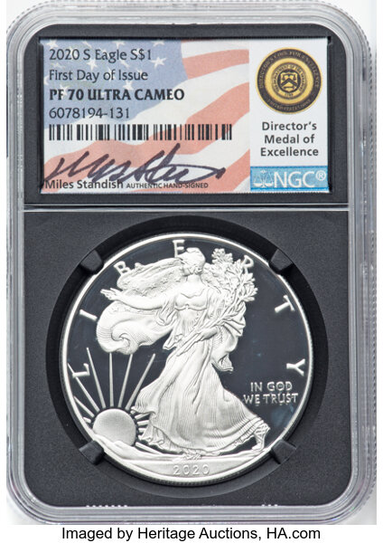 2020-S $1  Silver Eagle PR DCAM PR69 DCAM thumbnail 21