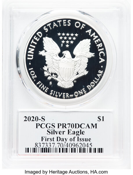 2020-S $1  Silver Eagle PR DCAM PR64 DCAM thumbnail 22