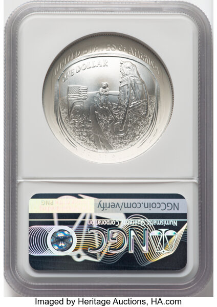 2019 P Apollo 11 50th Anniversary Silver dollar MS Values | Greysheet