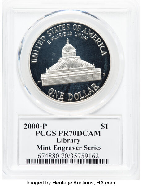 2000-P S$1 Library of Congress Bicentennial PR DCAM OGP thumbnail 4