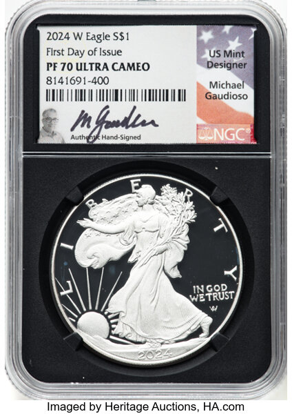 2024-W $1  Silver Eagle PR DCAM PR70 DCAM thumbnail 24