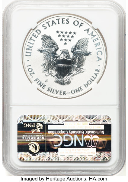 2012-S $1  Silver Eagle, Reverse Proof PR70 thumbnail 16