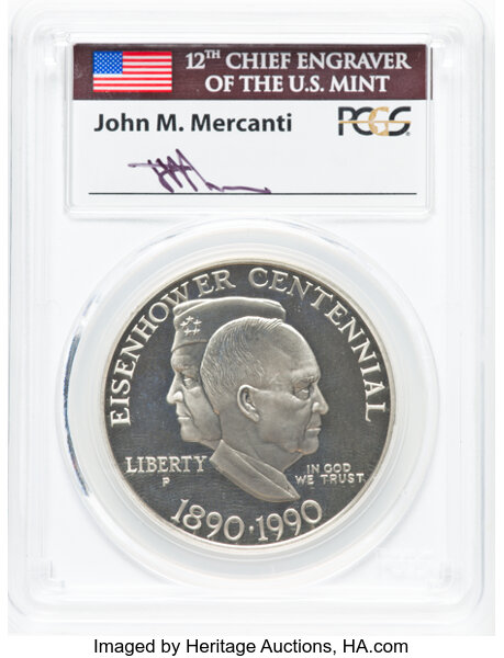 Image for 1990-P S$1 Eisenhower Centennial PR DCAM OGP