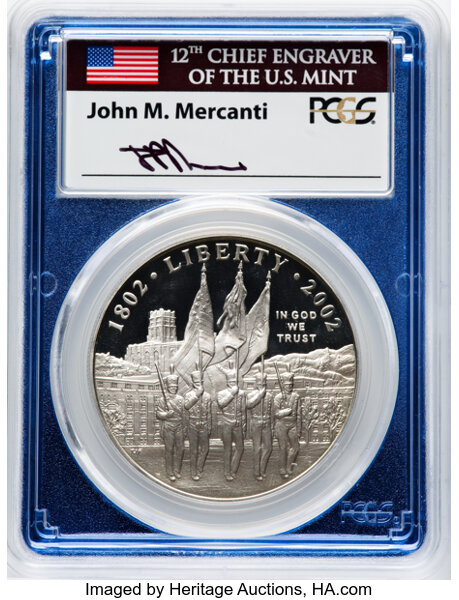 2002-W S$1 West Point (U.S. Military Academy) Bicentennial PR DCAM OGP thumbnail 3