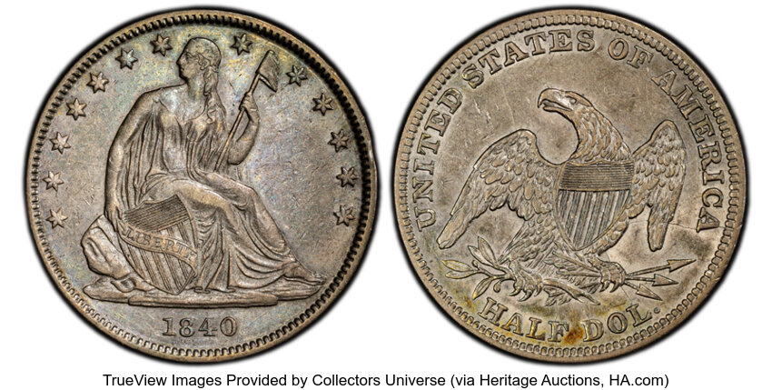 1840-(O) 50c Medium Letters, Reverse of 1838 MS thumbnail 4