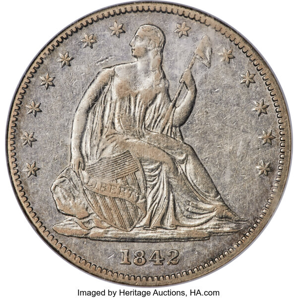 1842-O 50c Small Date, Reverse of 1839 MS thumbnail 4