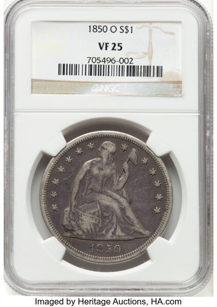 1850-O $1 VF25 thumbnail 3