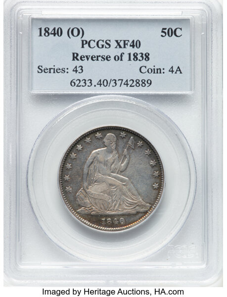 1840-(O) 50c Medium Letters, Reverse of 1838 MS thumbnail 7