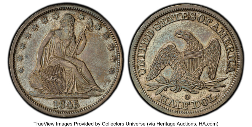 1845-O 50c MS thumbnail 5