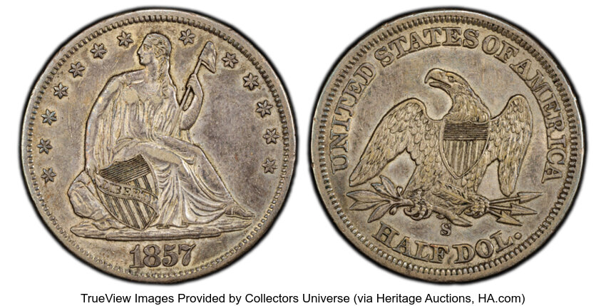 1857-S 50c MS thumbnail 5