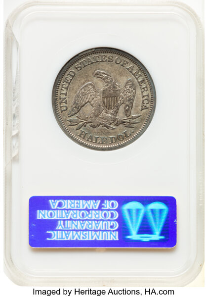 1842 50c Small Date, Reverse of 1842 MS65 CAC thumbnail 23