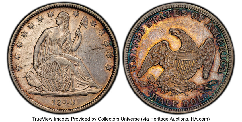 1840-(O) 50c Medium Letters, Reverse of 1838 MS thumbnail 5