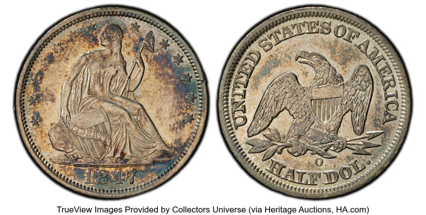 1847-O 50c MS thumbnail 9