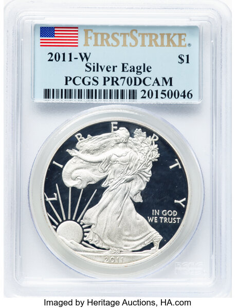 2011-W $1  Silver Eagle, 25th Anniversary PR DCAM PR70 DCAM thumbnail 21