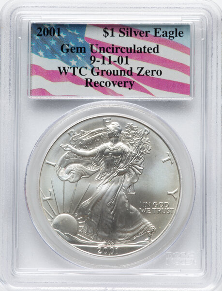 2001 $1  Silver Eagle MS63 thumbnail 10