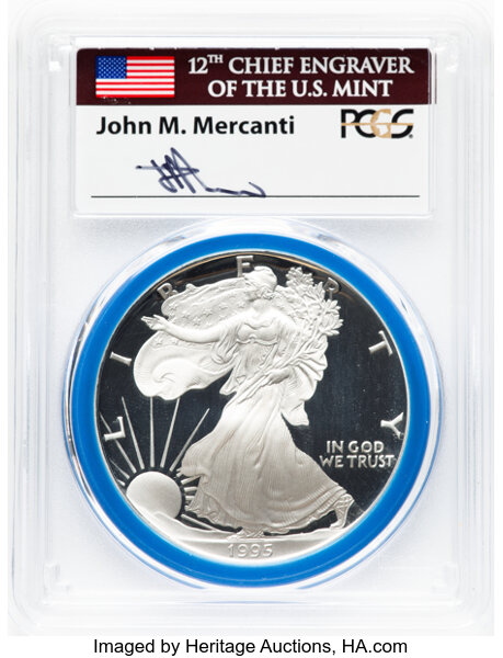 1995-W $1  Silver Eagle PR DCAM PR67 DCAM CAC thumbnail 22