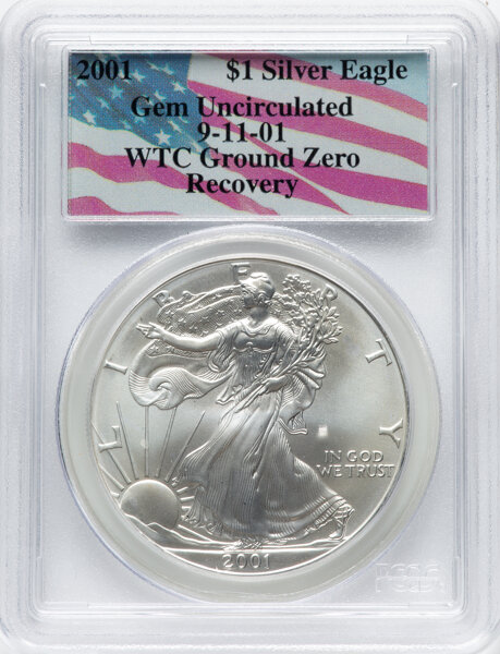 2001 $1  Silver Eagle MS63 thumbnail 10